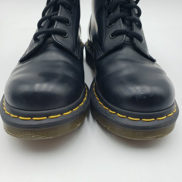 Dr. Martens 1460 Originals Boots 7 Womens Chunky Platform Lace Up Docs Black - Picture 9 of 11